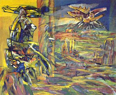 Myth and Dreams, 115 x 140 cm, acryl on canvas, 1997