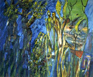 rain soul, 115 x 140 cm, acryl on canvas, 1997