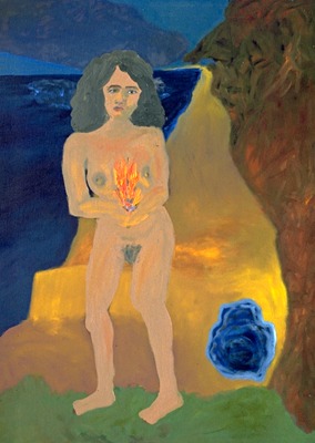 fuego, 80 x 60 cm, oil on canvas, 1988